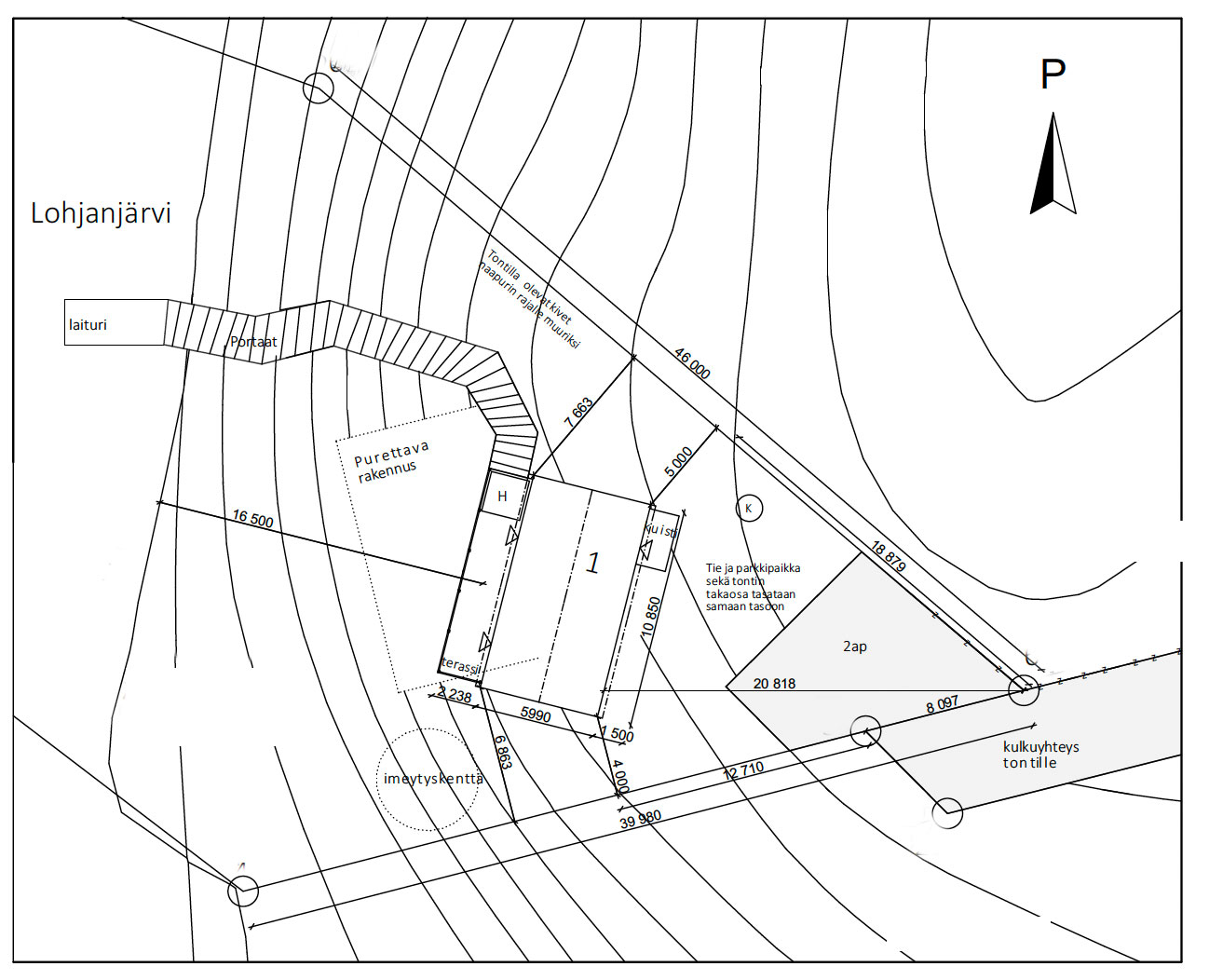 Poikkeamislupahakemus poikkeamislupa asemapiirros