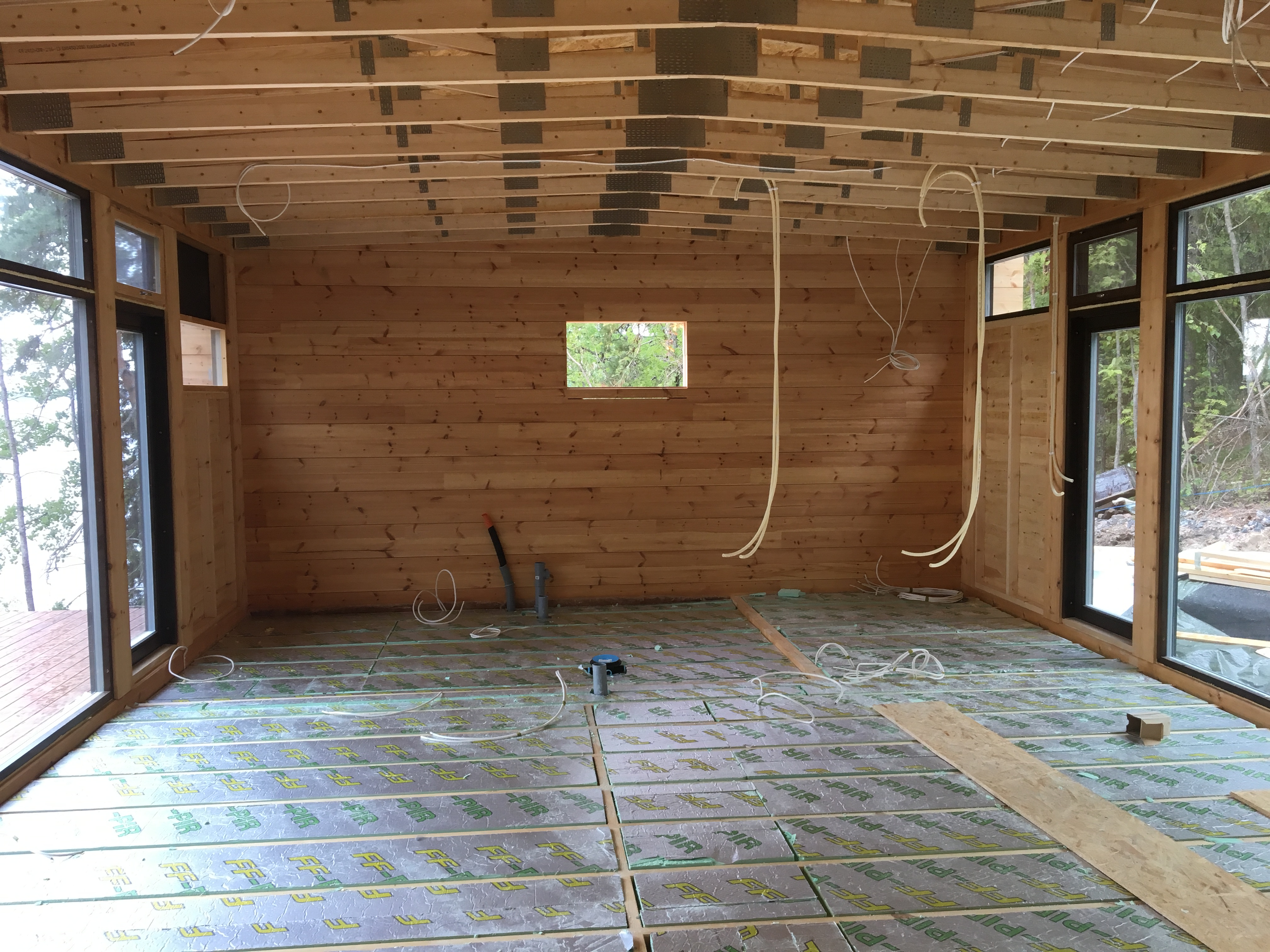 Glass House kuva sisältä