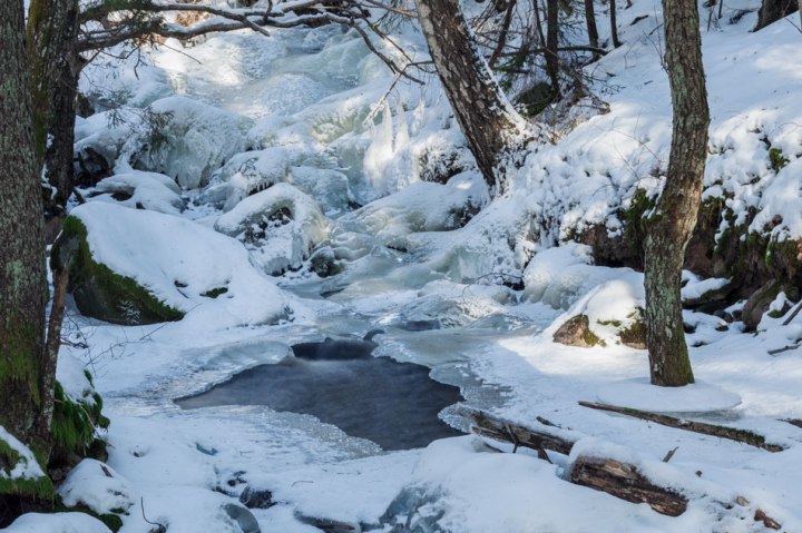 Fiskars, Risslan koski talvella 2018 