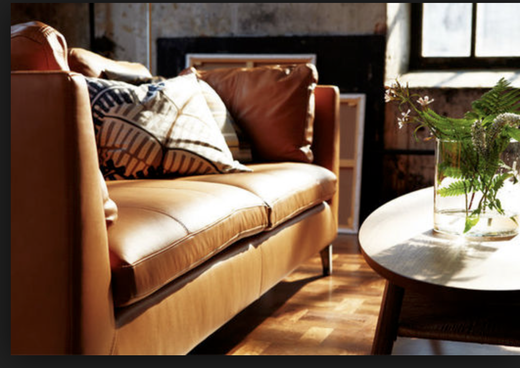 Mahtava Ikea Stockholm 2013 Seglora vaalean ruskea nahka sohva Mahtava Ikea Stockholm 2013 Seglora-sohva