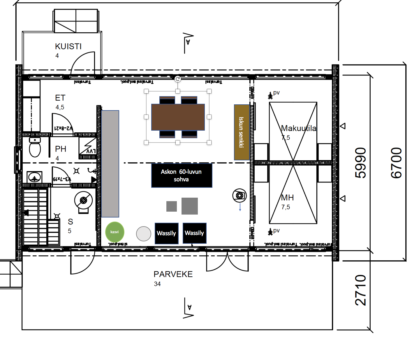 Pohjapiirros, Glass House