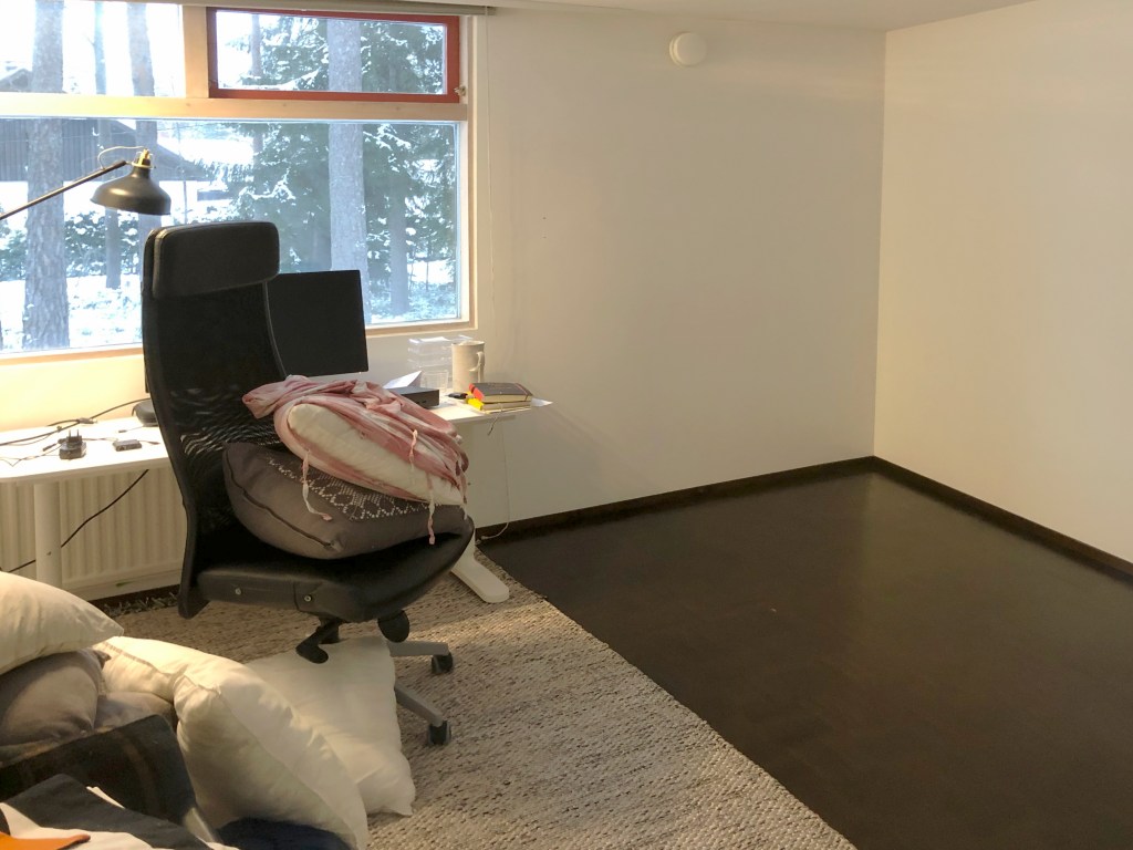 Työhuoneen kunnostus vaihe 1, tyhjennys