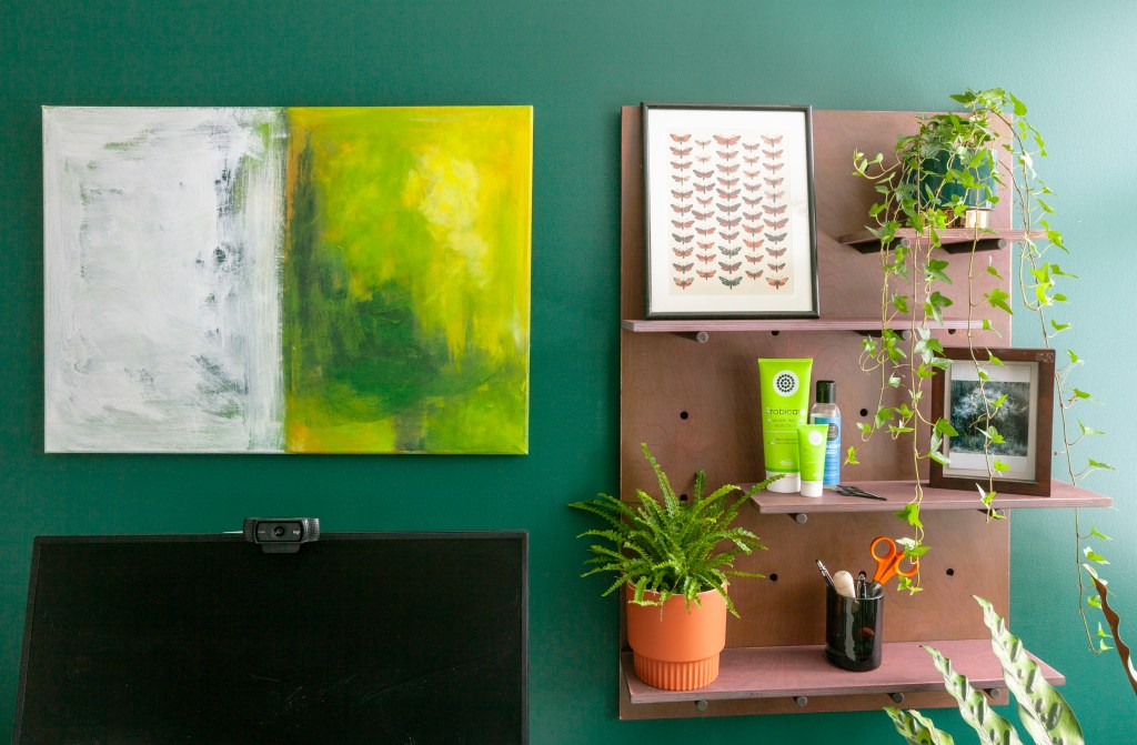 Työskentely vihreässä työhuoneessa inspiroi, tuunattu Granitin Begboard