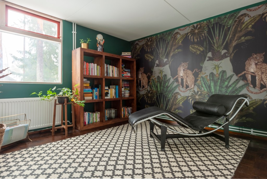 Työskentely vihreässä työhuoneessa inspiroi, Persian Leopard valokuvatapetti, Photowall