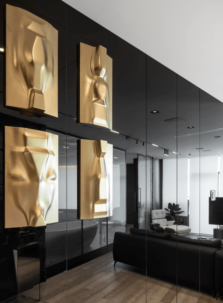 Maskuliinen tyyli, sisustussuunnittelu, mood board, A Modern Masculine Interior From Ukraine, Dwell.com